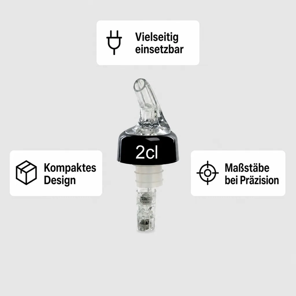 Portionierer, Spirituosen Dosierer - COMPACT, klar-transparent, Ausschankmenge: 30 ml