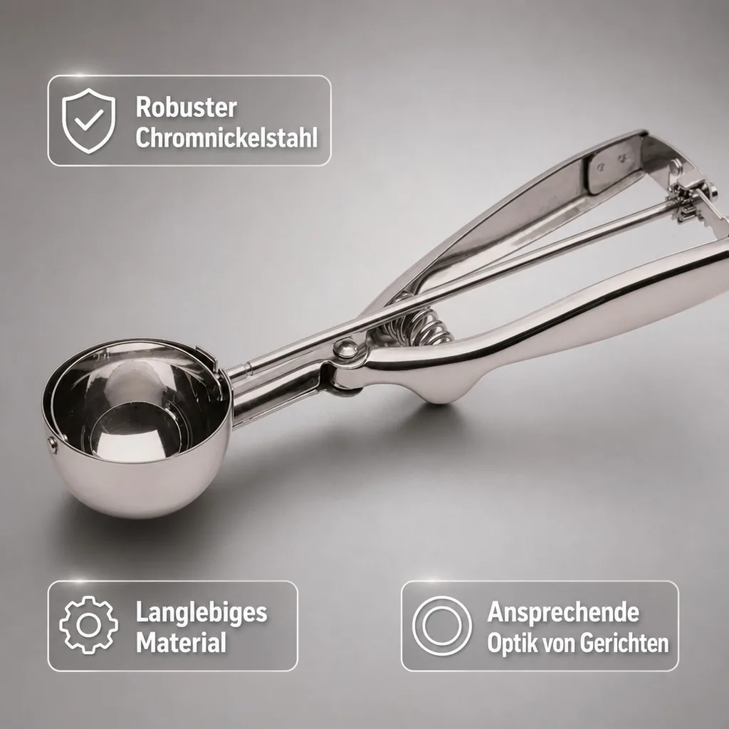 Portionierer, Chromnickelstahl, Durchmesser 6,5 cm
