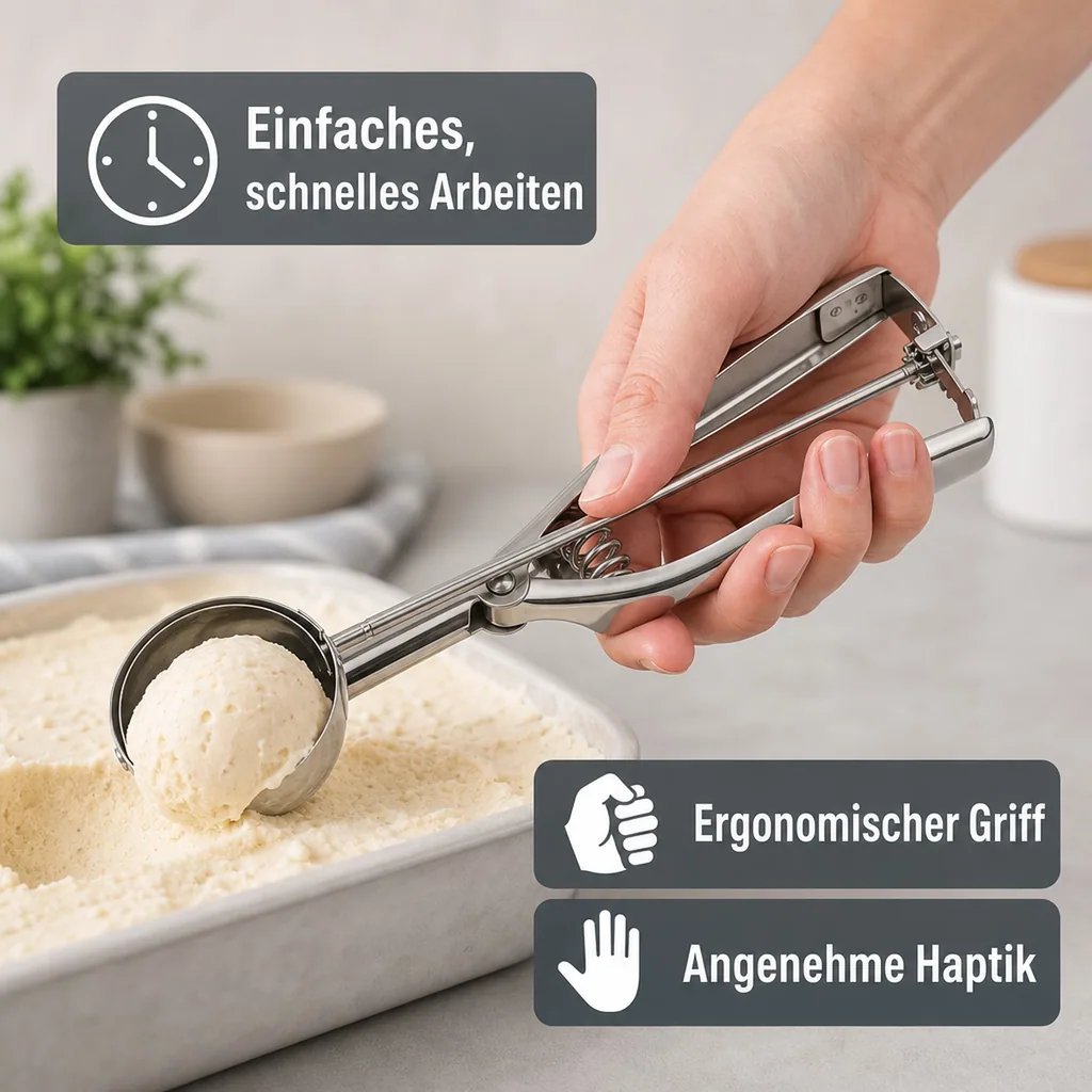 Portionierer, Chromnickelstahl, Durchmesser 6,5 cm