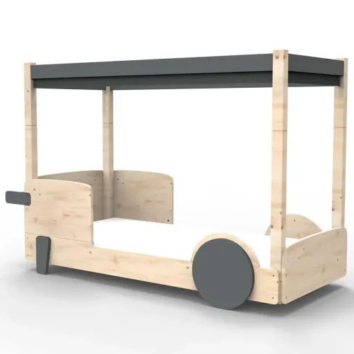Mathy by Bols Himmelbett "Discovery", Farbe Elemente: cement grey