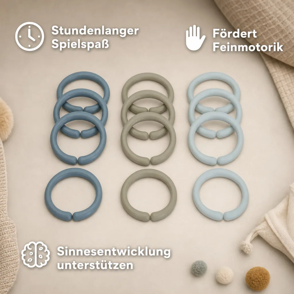 Little Dutch Little Loops Spielringe, Farbe: blau