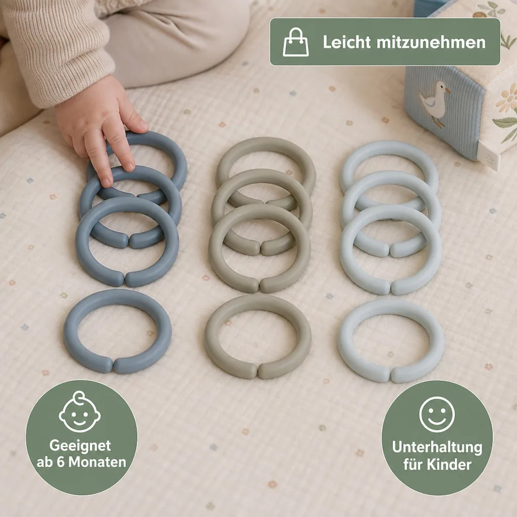 Little Dutch Little Loops Spielringe, Farbe: blau