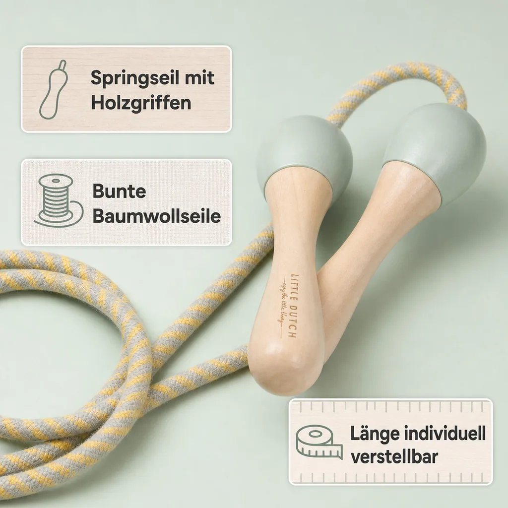 Little Dutch Springseil - Essentials, Mint