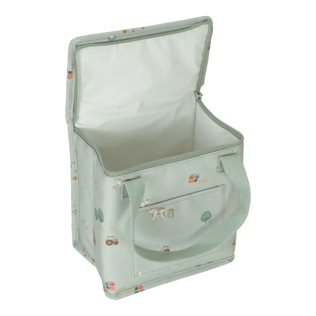 Little Dutch Kühltasche, Thermosack - Little Farm, Kinder Lunchbag aus Segeltuch für Schule & Ausflüge
