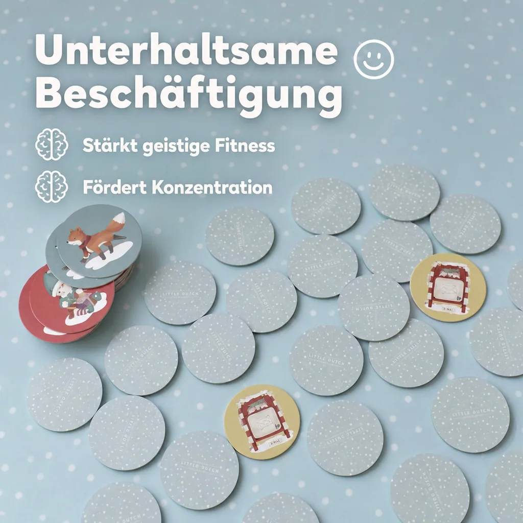 Little Dutch Brettspiel - Spiel Memory X-Mas