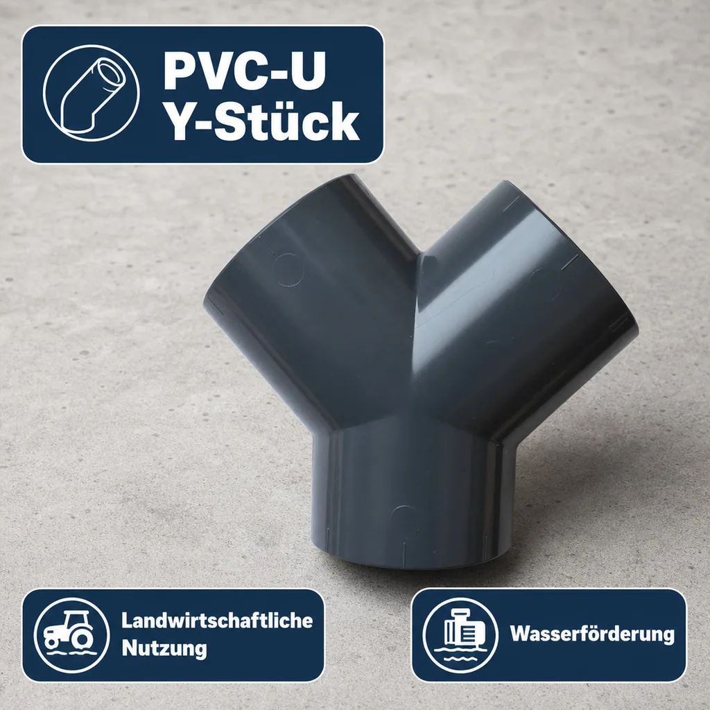 PVC - U Y-Stück 63 mm PN16