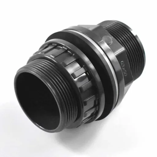 PVC Durchführung, Klebemuffe, Außengewinde, 50mm, PN10