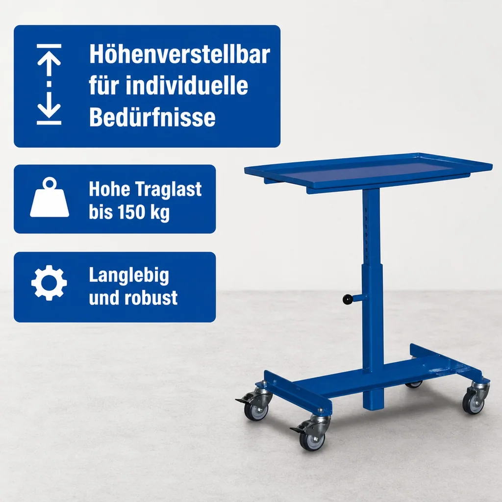 Materialständer, höhenverstellbar, Werkstattwagen, bis 150 kg