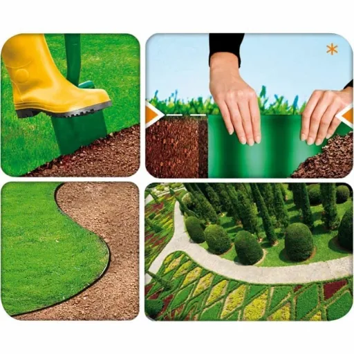 Gartenrand grün 15 cm x 9 Meter, Rasenkante, Beeteinfassung