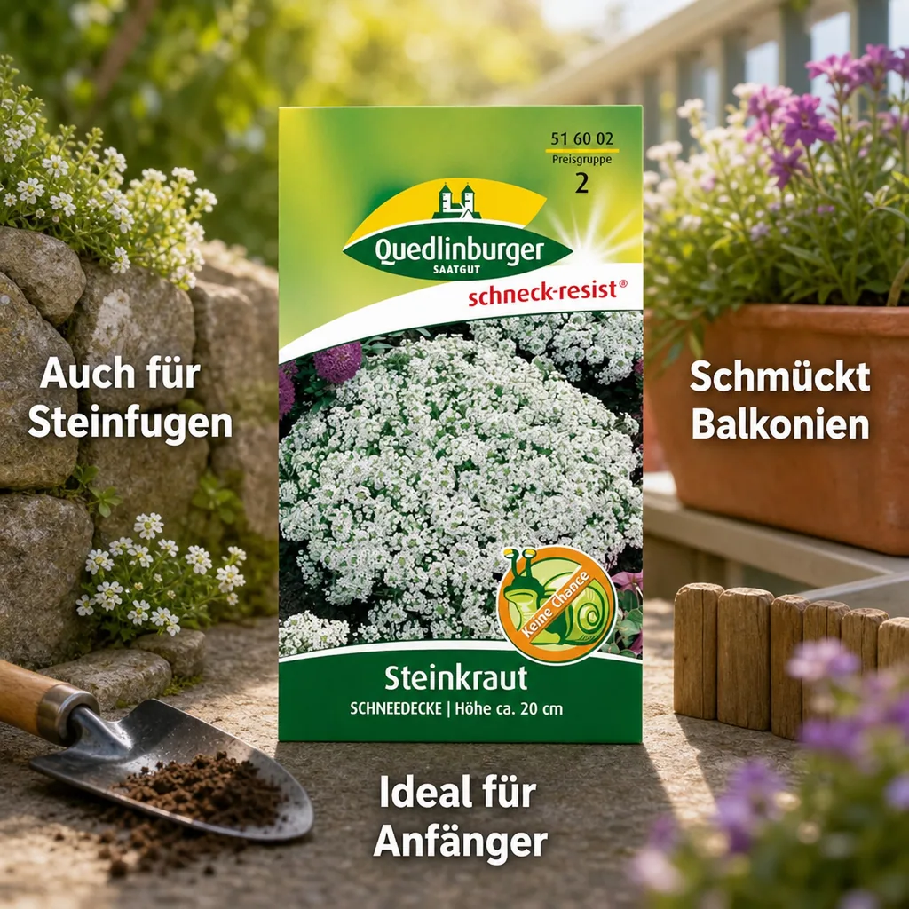 Steinkraut Schneedecke, Bodendecker, Bienenfreundlich, Duftend
