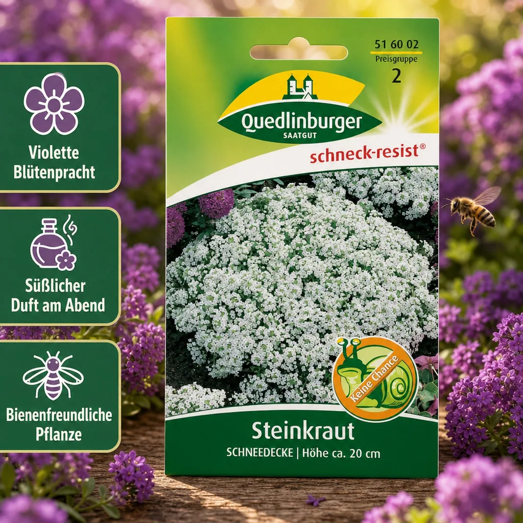 Steinkraut Schneedecke, Bodendecker, Bienenfreundlich, Duftend