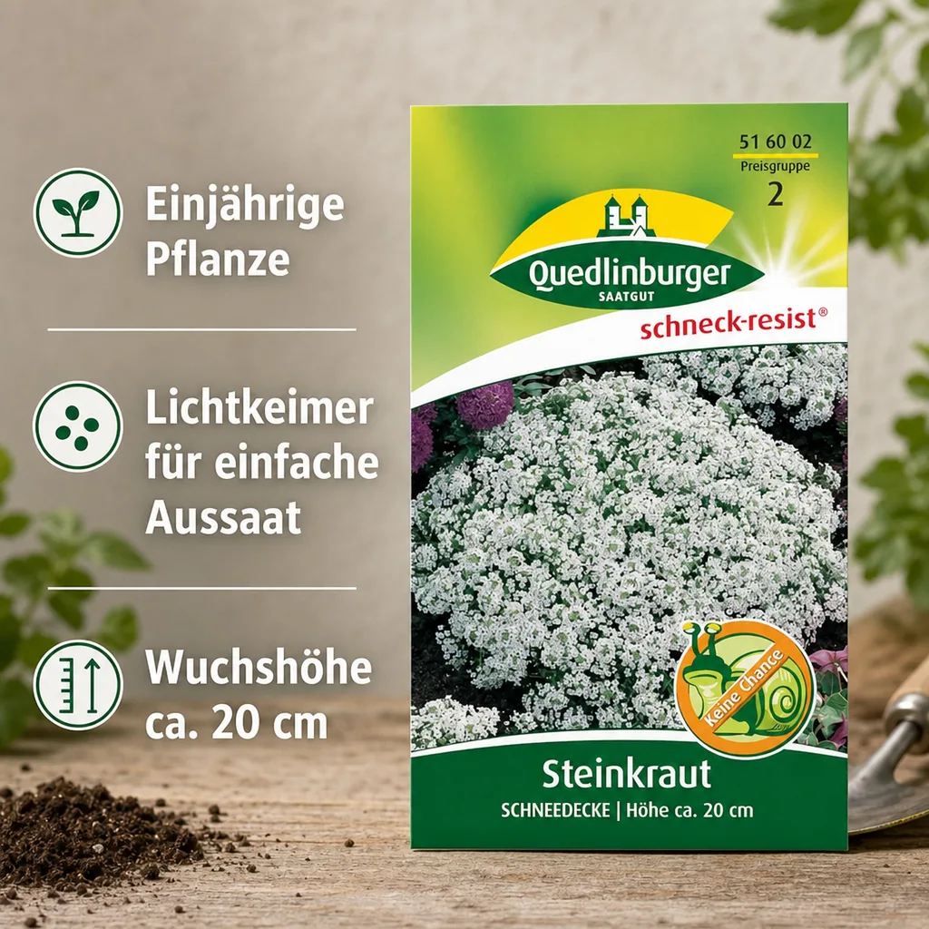 Steinkraut Schneedecke, Bodendecker, Bienenfreundlich, Duftend