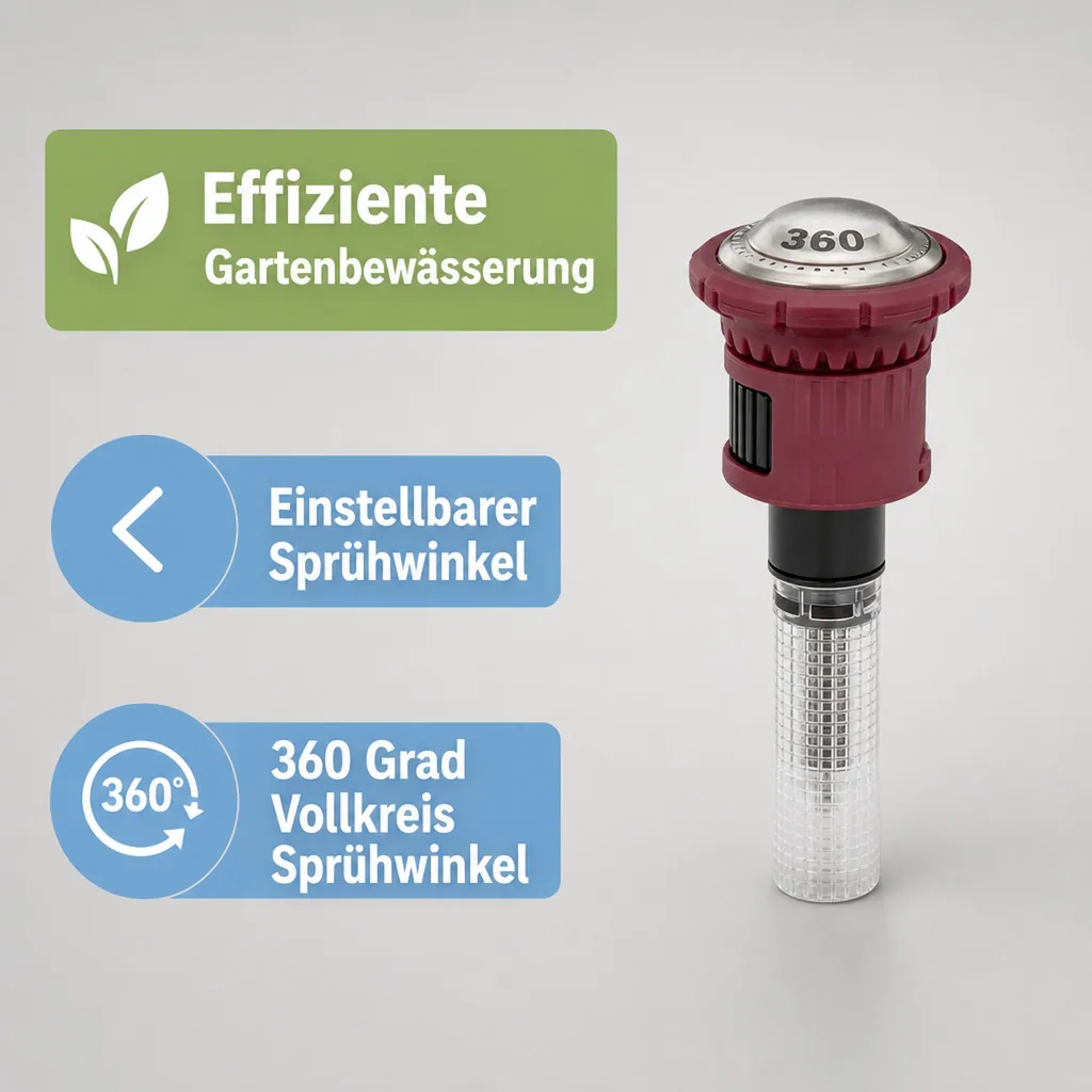 Rotationsdüse, Regnerdüse, Vollkreisregner, Sprühdüse Garten