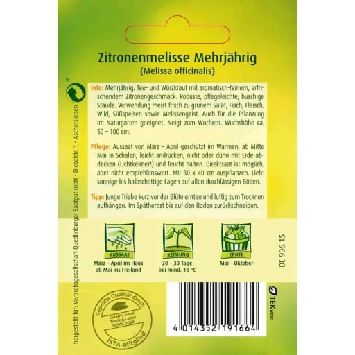 Zitronenmelisse, Zitronenmelisse Tee, Melisse Pflanzen, kaufen