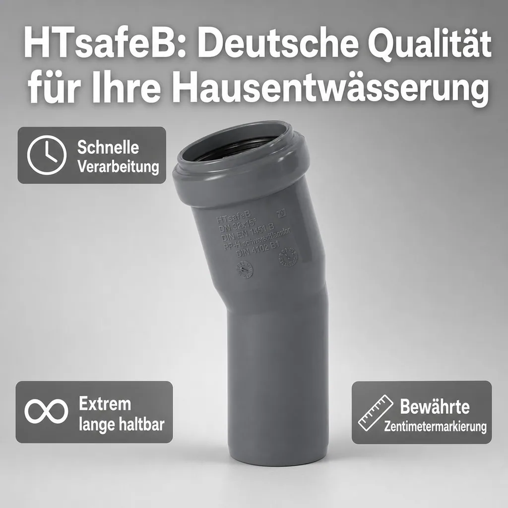 HTsafeB Bogen DN/OD 32    15 Grad