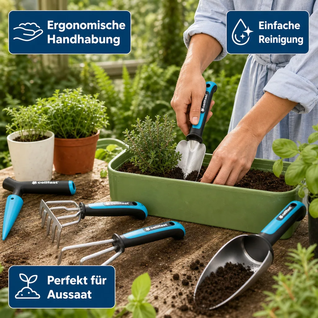 Gartenhandgeräte Set ERGO 6-teilig