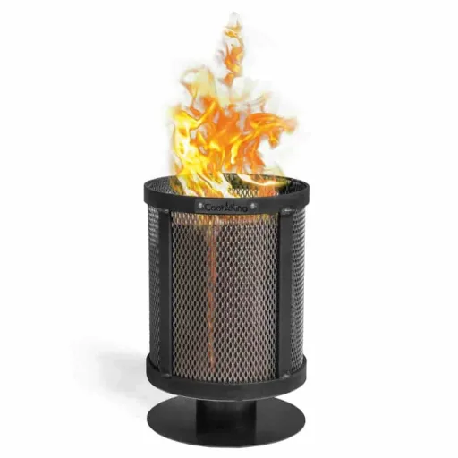 Feuerkorb, Schwedenfeuer, Feuerstelle Garten, 20cm, 3kg Naturstahl