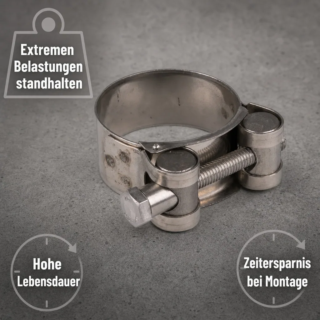 Gelenkbolzenschelle 92-97mm, Spannbackenschelle, DIN 3017, W2