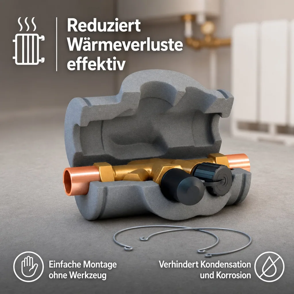 Zirkulationsventil DN 20, Ventilisolierung