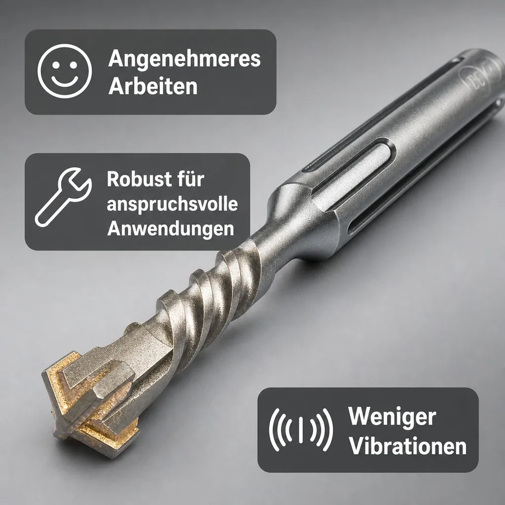 SDS Max Bohrer, Hammerbohrer, 25mm, 4 Schneider, Betonbohrer