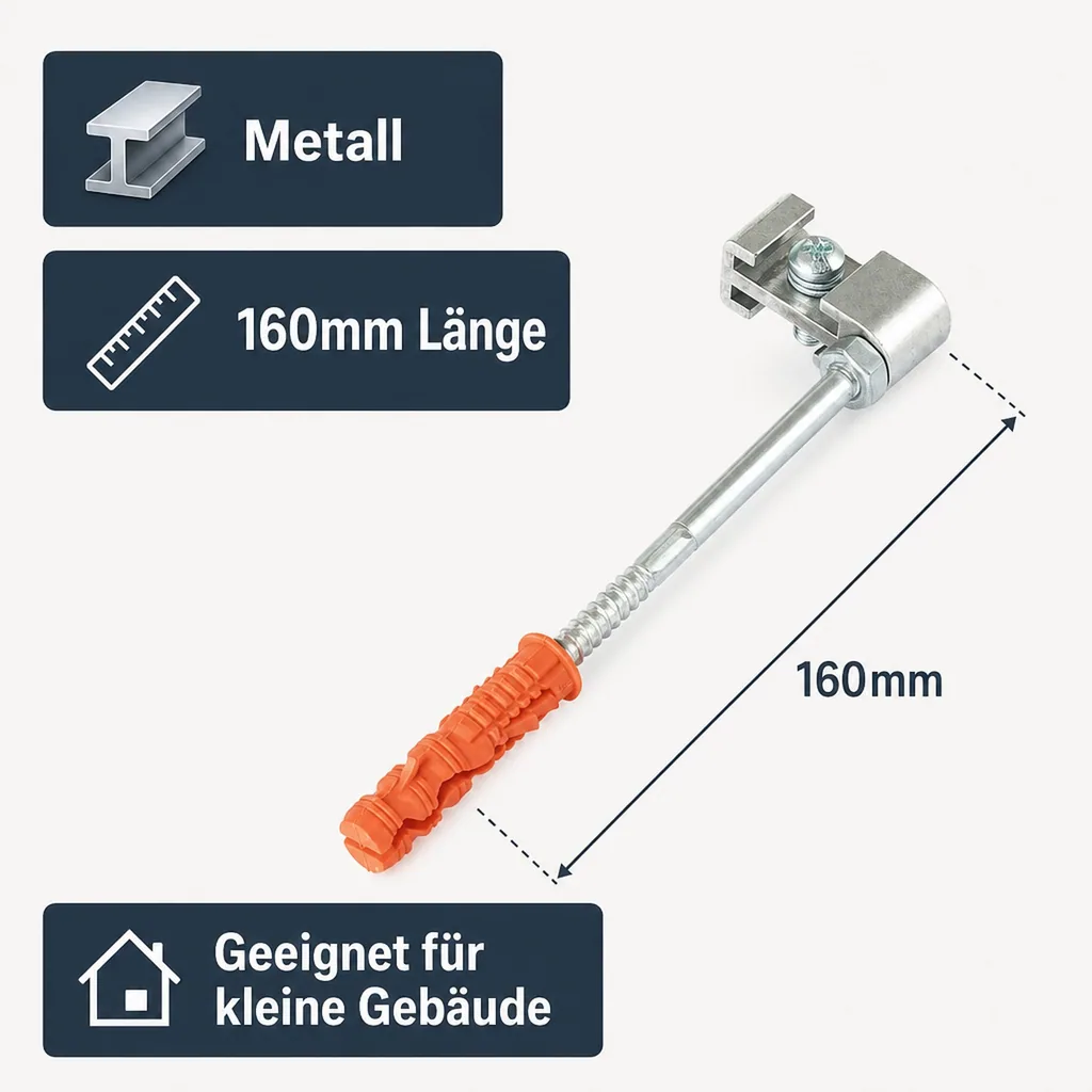 Haken für PVC-Bügel (Metall) 160mm