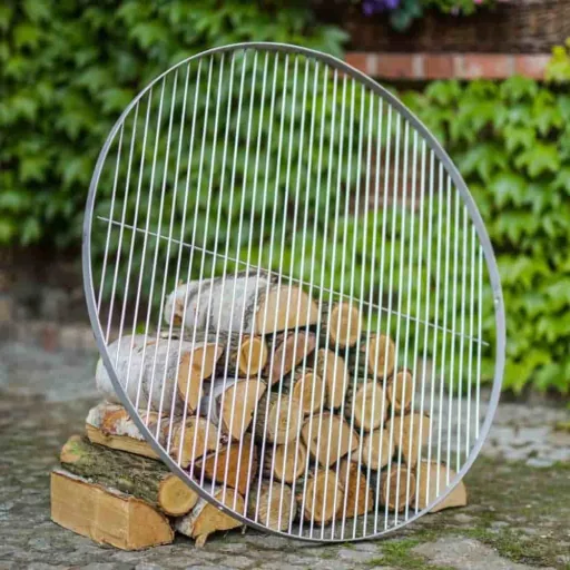 Grillrost Edelstahl 50 cm, runder Grillrost