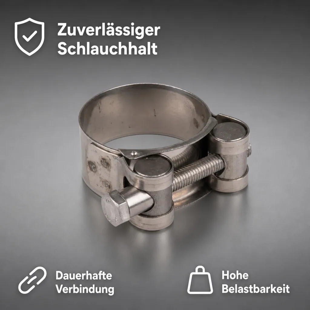 Gelenkbolzenschelle 121-130mm, Spannbackenschelle, Schlauchschelle DIN 3017