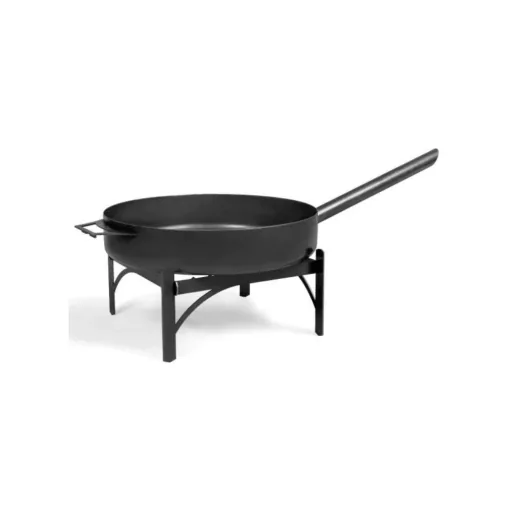 Pfannenständer, Pfannenhalterung, 50 cm Naturstahl, Ständer für Grill