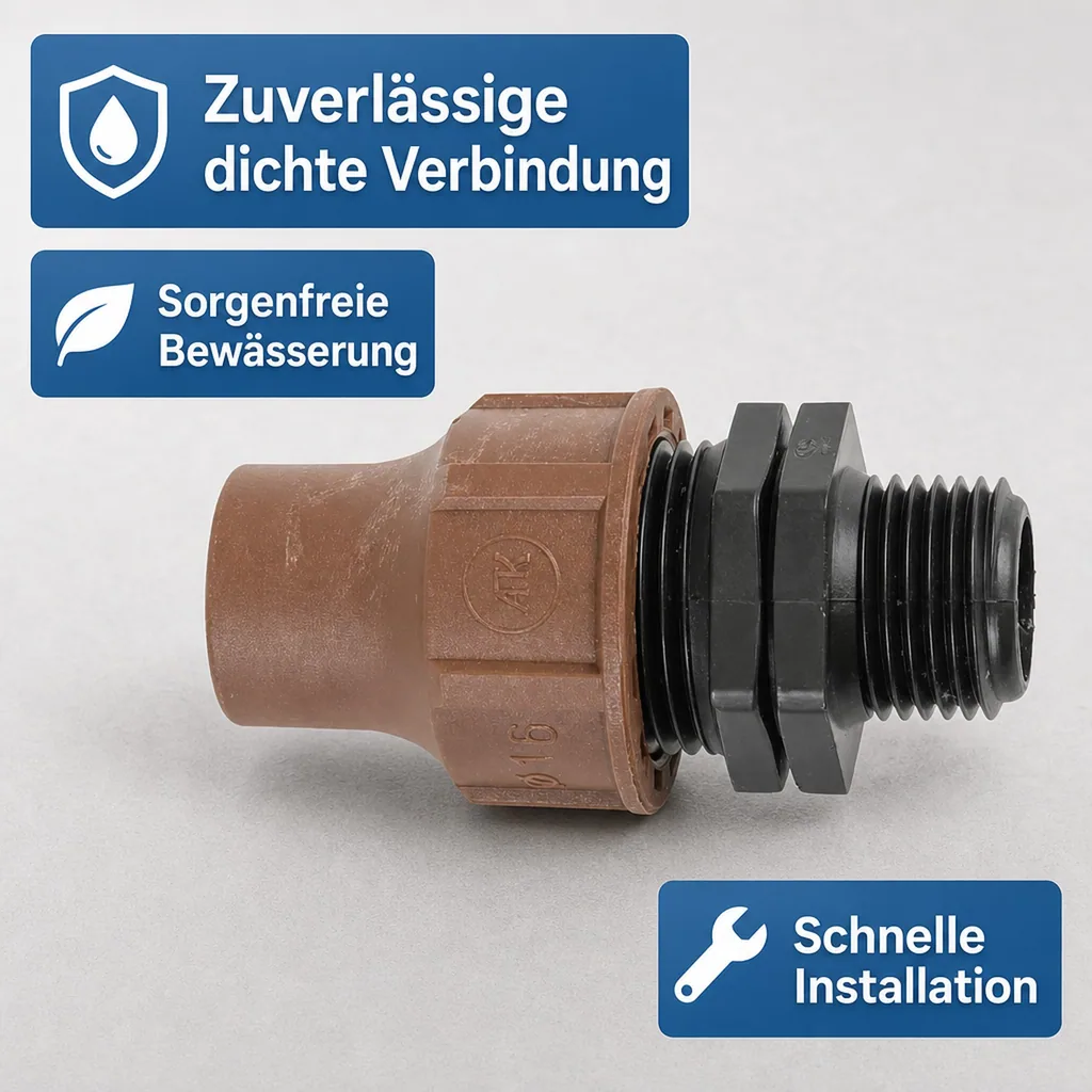 3 4 zoll Kupplung, 16mm Schlauchverbinder, Gewindekupplung