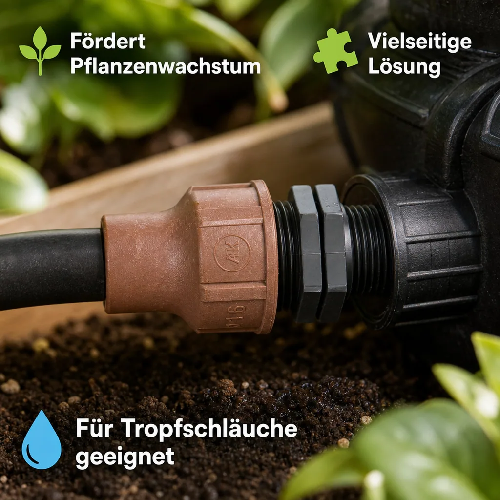 3 4 zoll Kupplung, 16mm Schlauchverbinder, Gewindekupplung