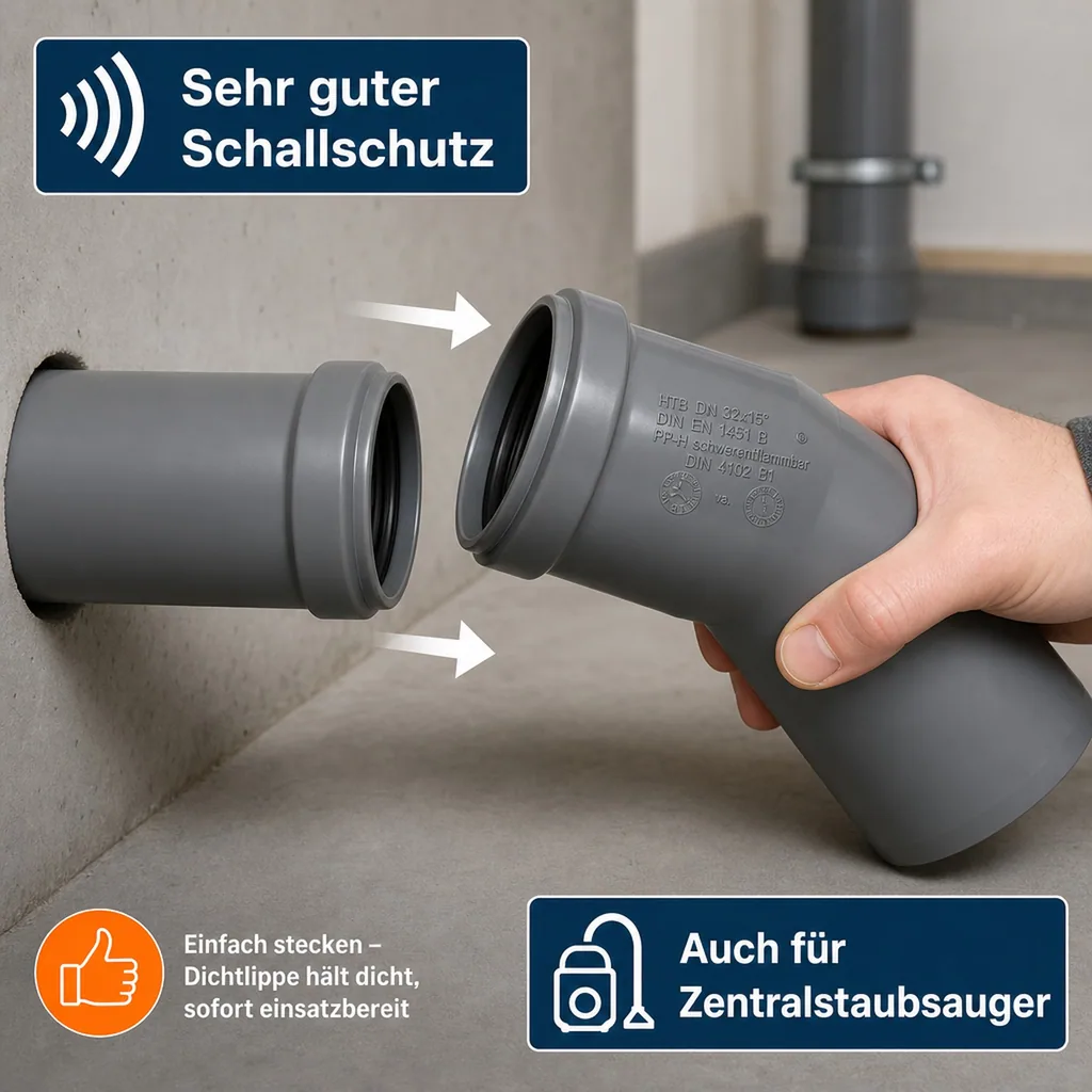 HTsafeB Bogen DN/OD 75    15 Grad