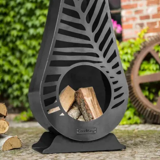 Gartenkamin Stahl, LIMA, Feuerstelle Garten, Aussenkamin