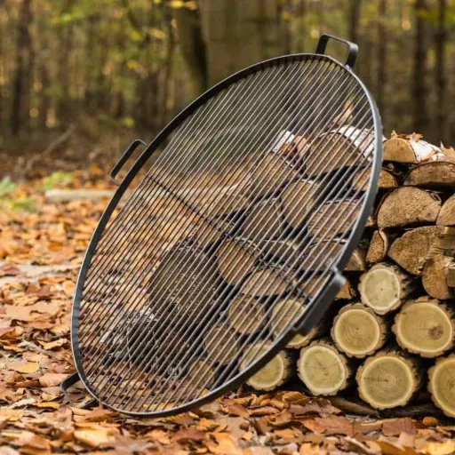 Grillrost 60 cm, für Feuerschale, rund, Stahl Rost