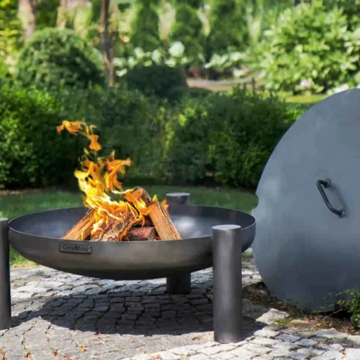 Feuerschale 60 cm, Garten, Stahl, Feuerkorb