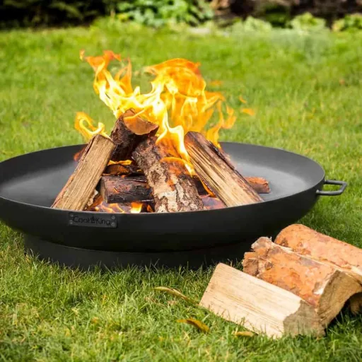 Feuerschale 70 cm, Garten Feuerstelle aus Stahl, vielseitig