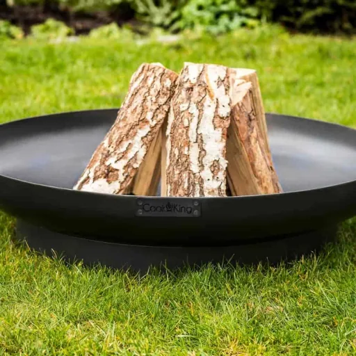 Feuerschale 70 cm, Garten Feuerstelle aus Stahl, vielseitig