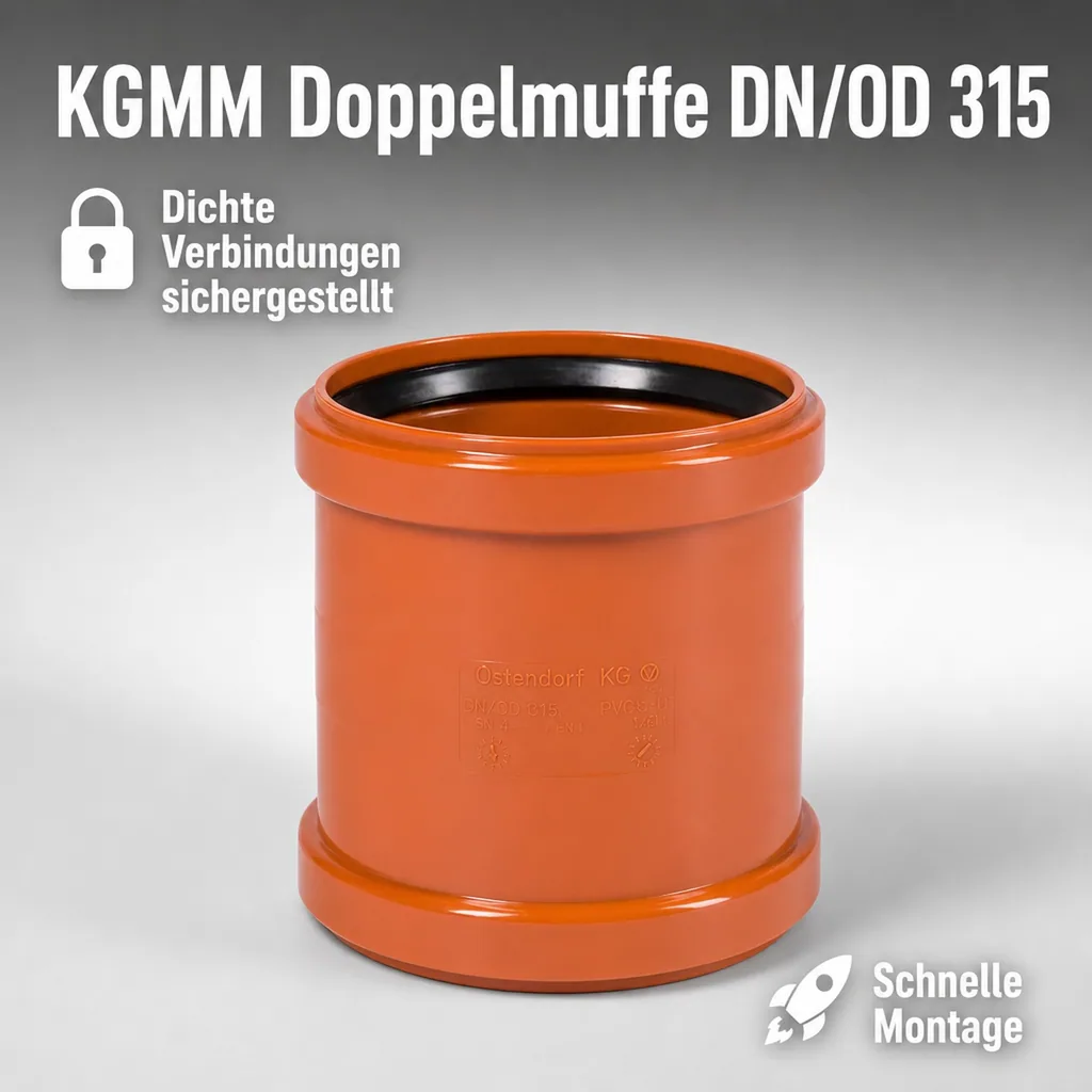 KGMM Doppelmuffe DN/OD 315