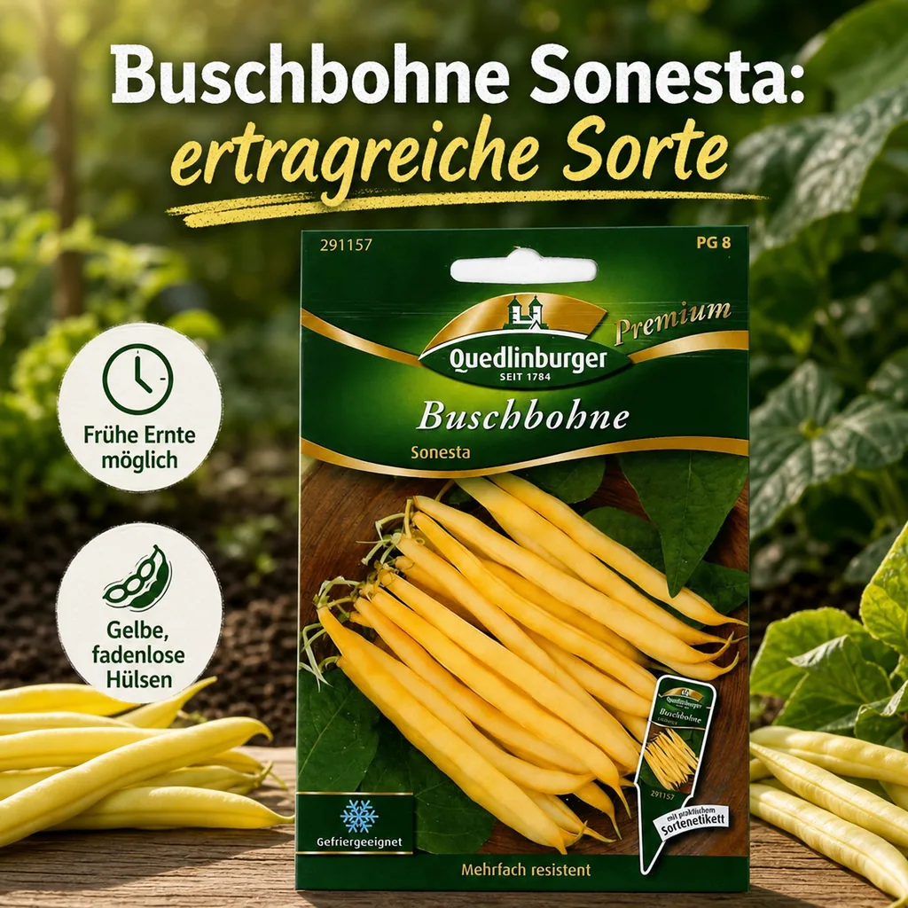 Buschbohnen kaufen, Sonesta, gelbe Wachsbohne