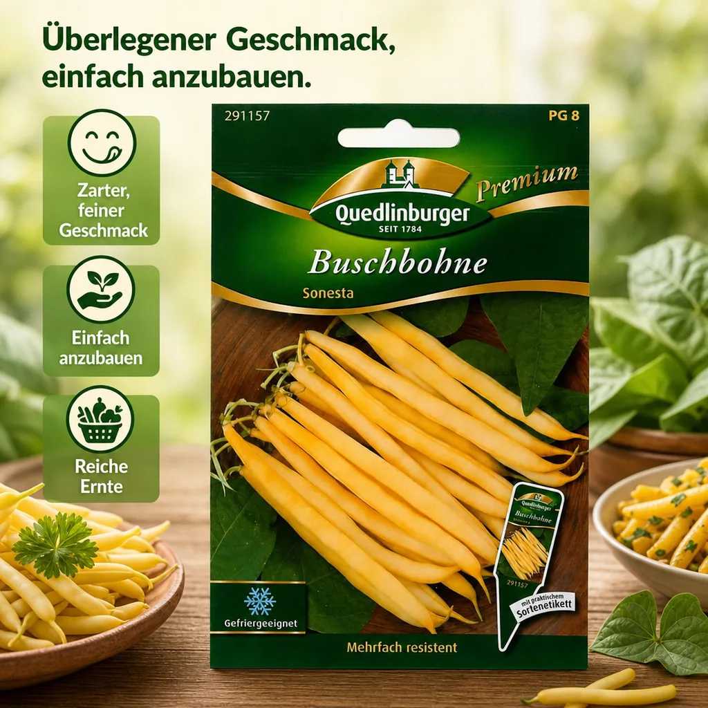 Buschbohnen kaufen, Sonesta, gelbe Wachsbohne