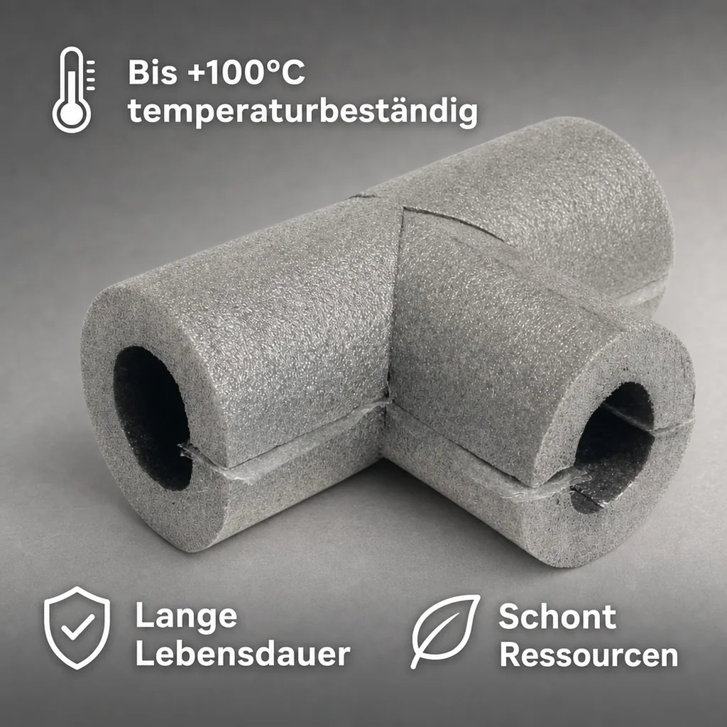 T-Stück Heizung, selbstklebend Ø 18 mm x 13 mm Dämmung
