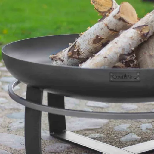 Feuerschale 70 cm, Feuerstelle Garten, Stahl Feuerschale, 15kg