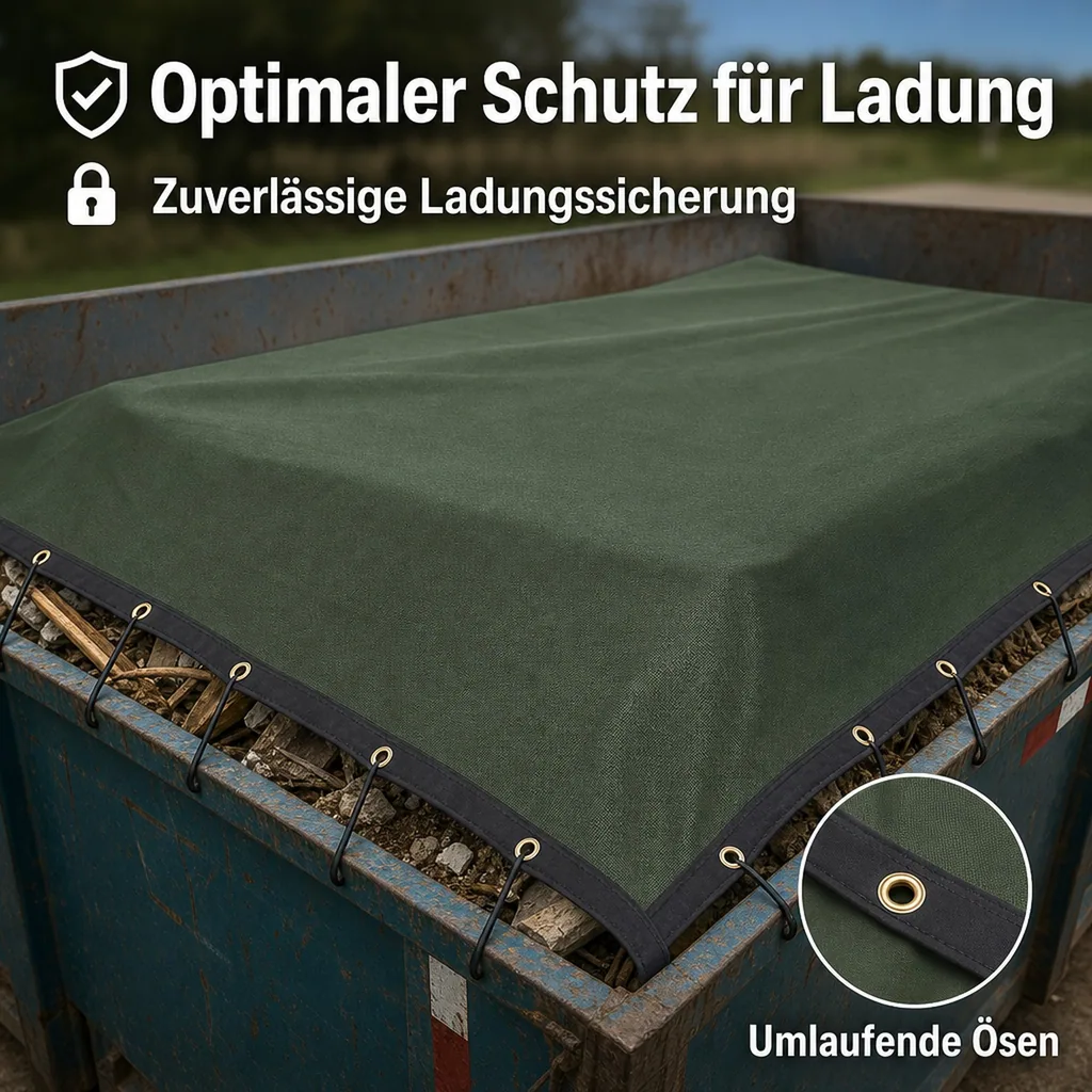 Anhänger Netz, Containernetz, 2,75x3,5m, Abdecknetz Anhänger
