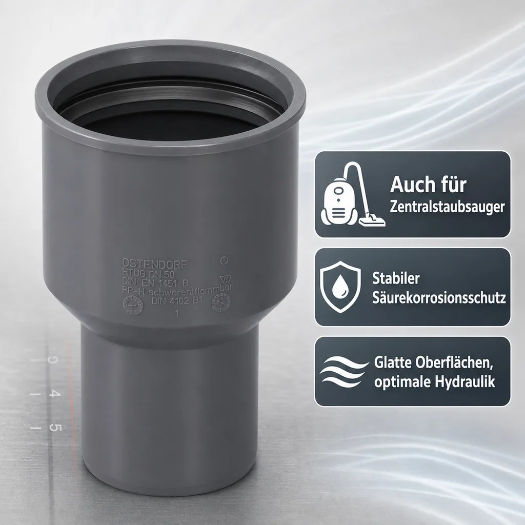 HTsafeUG Anschluss an Guss DN/OD 50