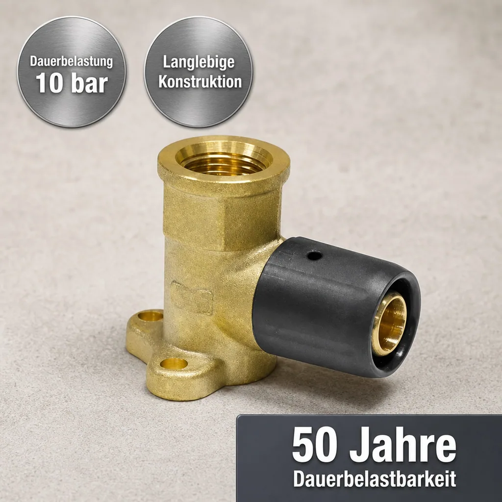 Steckfitting Wandwinkel, 20mm, Rohrverbinder Stecksystem