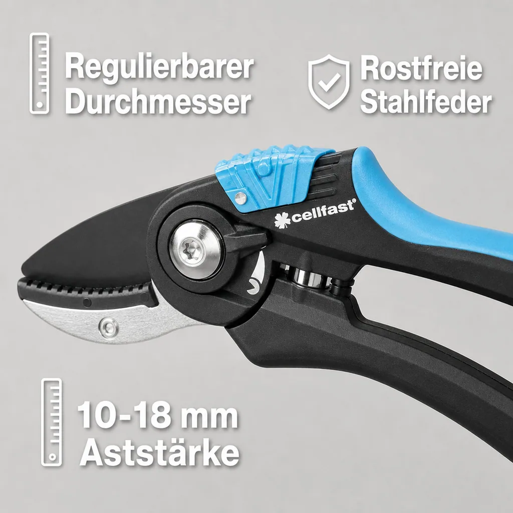 Gartenschere, Amboss Gartenschere, Astschere, Einhand-Gartenschere