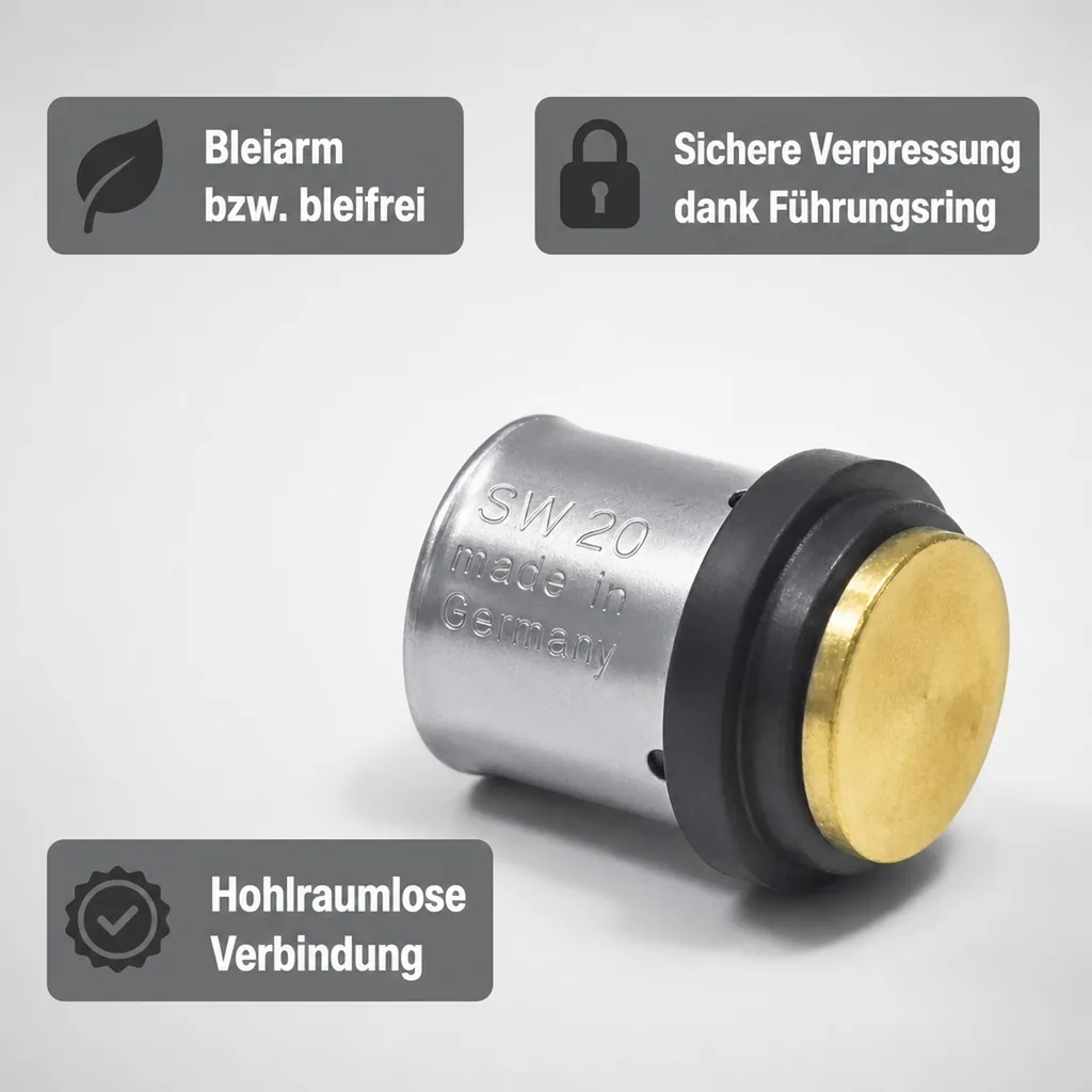 Pressfitting Stopfen 26x3
