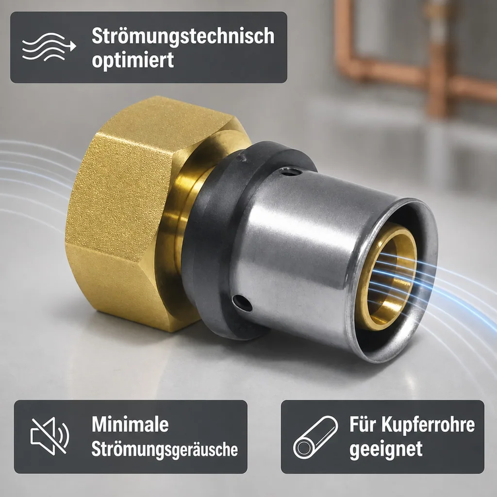 Pressfitting Übergangverschraubung 32 x 3 - 1 1/2" IG