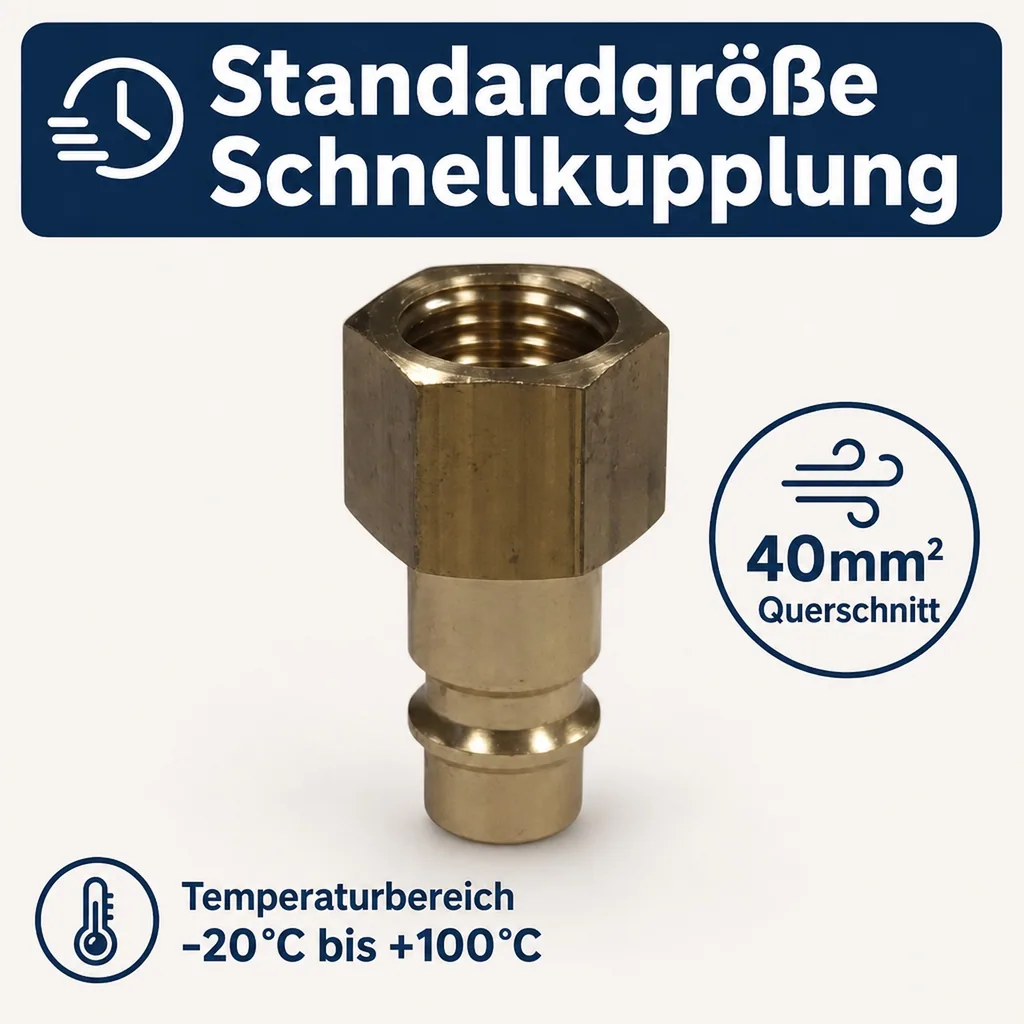 Druckluft Stecker 1/4" Innengewinde