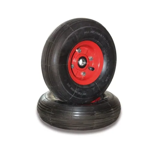 Stapelkarre 250 kg, Stahlrohrkarre mit Klappschaufel, Luftbereifung
