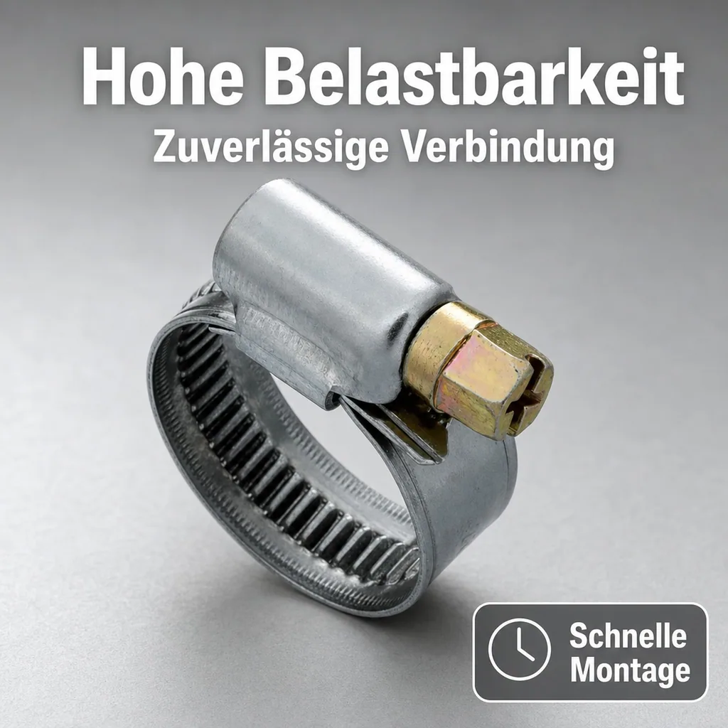 Schlauchschellen Edelstahl, 12-20 mm, W2, DIN 3017